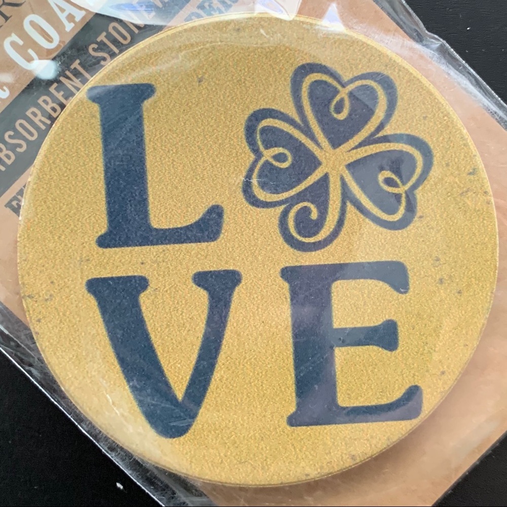 Love Clover Car Coaster